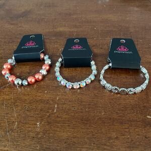 Bundle of 3 NWT Paparazzi multi color stretchy bracelets